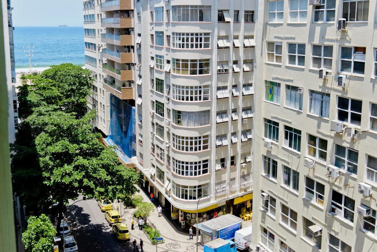 Vista Lateral Mar Copacabana Rio de Janeiro Kültér fotó