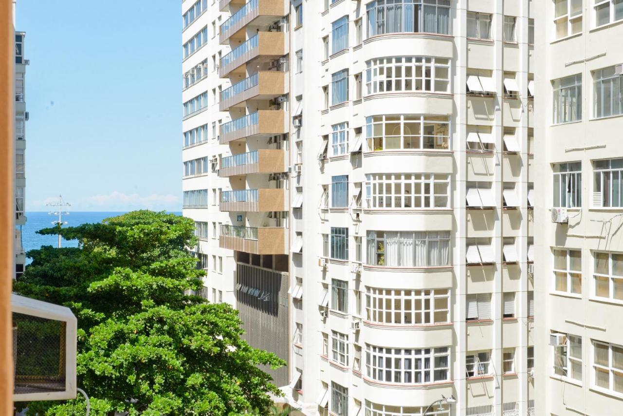 Vista Lateral Mar Copacabana Rio de Janeiro Kültér fotó
