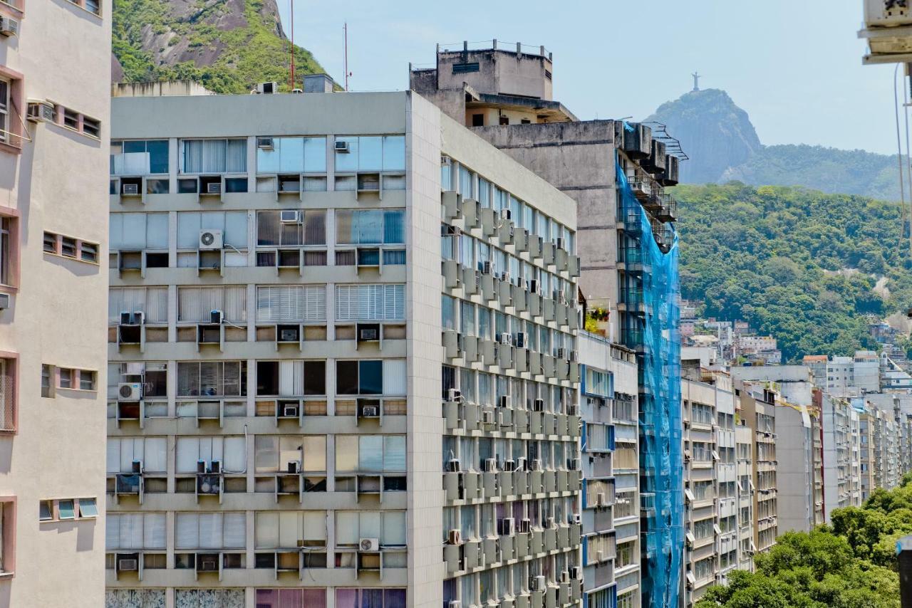 Vista Lateral Mar Copacabana Rio de Janeiro Kültér fotó