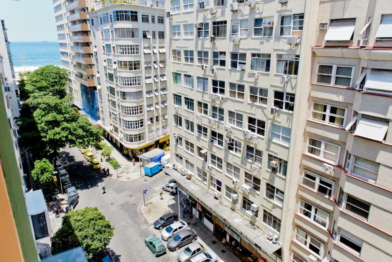 Vista Lateral Mar Copacabana Rio de Janeiro Kültér fotó