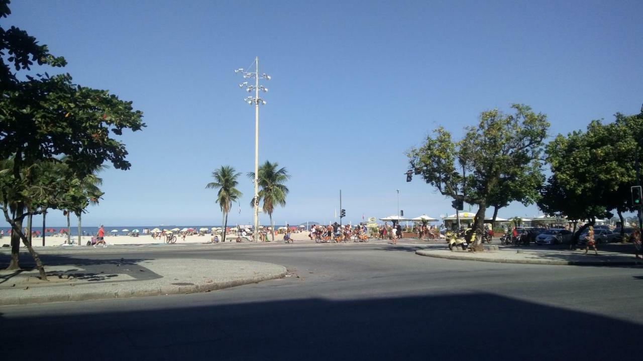 Vista Lateral Mar Copacabana Rio de Janeiro Kültér fotó